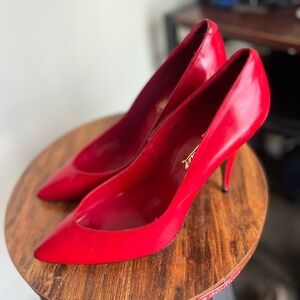 Vintage Totar Elegant Red Stiletto Heels- made in Spain